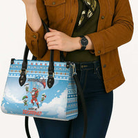 Gamer Christmas Leather Bag Alright Elves Where We Dropping - Wonder Print Shop