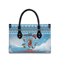 Gamer Christmas Leather Bag Alright Elves Where We Dropping - Wonder Print Shop