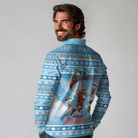 Gamer Christmas Long Sleeve Polo Shirt Alright Elves Where We Dropping - Wonder Print Shop