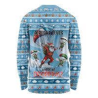 Gamer Christmas Long Sleeve Shirt Alright Elves Where We Dropping - Wonder Print Shop