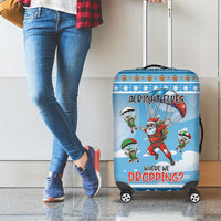 Gamer Christmas Luggage Cover Alright Elves Where We Dropping - Wonder Print Shop