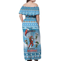 Gamer Christmas Off Shoulder Maxi Dress Alright Elves Where We Dropping - Wonder Print Shop
