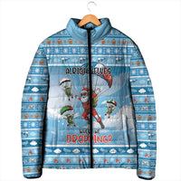 Gamer Christmas Padded Jacket Alright Elves Where We Dropping - Wonder Print Shop