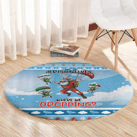Gamer Christmas Round Carpet Alright Elves Where We Dropping - Wonder Print Shop