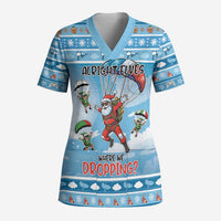 Gamer Christmas Scrub Top Alright Elves Where We Dropping - Wonder Print Shop