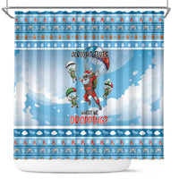 Gamer Christmas Shower Curtain Alright Elves Where We Dropping - Wonder Print Shop