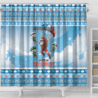 Gamer Christmas Shower Curtain Alright Elves Where We Dropping - Wonder Print Shop