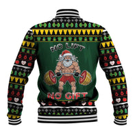 Xmas Gymer Christmas Baseball Jacket No Lift No Gift - Wonder Print Shop