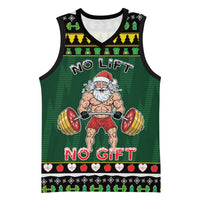 Xmas Gymer Christmas Basketball Jersey No Lift No Gift - Wonder Print Shop