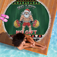 Xmas Gymer Christmas Beach Blanket No Lift No Gift - Wonder Print Shop