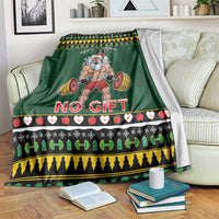 Xmas Gymer Christmas Blanket No Lift No Gift - Wonder Print Shop