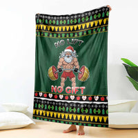 Xmas Gymer Christmas Blanket No Lift No Gift - Wonder Print Shop