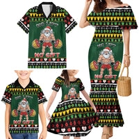 Xmas Gymer Christmas Family Matching Mermaid Dress and Hawaiian Shirt No Lift No Gift - Wonder Print Shop