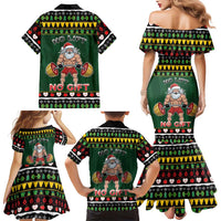 Xmas Gymer Christmas Family Matching Mermaid Dress and Hawaiian Shirt No Lift No Gift - Wonder Print Shop