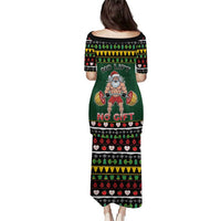 Xmas Gymer Christmas Family Matching Puletasi and Hawaiian Shirt No Lift No Gift - Wonder Print Shop
