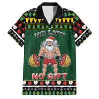 Xmas Gymer Christmas Family Matching Short Sleeve Bodycon Dress and Hawaiian Shirt No Lift No Gift - Wonder Print Shop