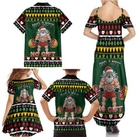 Xmas Gymer Christmas Family Matching Summer Maxi Dress and Hawaiian Shirt No Lift No Gift - Wonder Print Shop