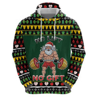 Xmas Gymer Christmas Hoodie No Lift No Gift - Wonder Print Shop