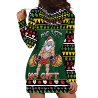 Xmas Gymer Christmas Hoodie Dress No Lift No Gift - Wonder Print Shop