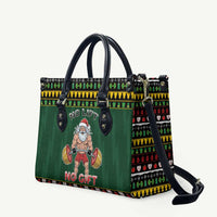 Xmas Gymer Christmas Leather Bag No Lift No Gift - Wonder Print Shop