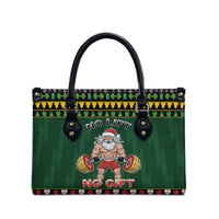 Xmas Gymer Christmas Leather Bag No Lift No Gift - Wonder Print Shop