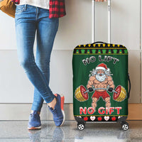 Xmas Gymer Christmas Luggage Cover No Lift No Gift - Wonder Print Shop