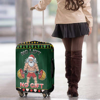Xmas Gymer Christmas Luggage Cover No Lift No Gift - Wonder Print Shop