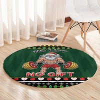 Xmas Gymer Christmas Round Carpet No Lift No Gift - Wonder Print Shop