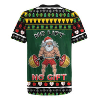 Xmas Gymer Christmas Rugby Jersey No Lift No Gift - Wonder Print Shop