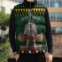 Xmas Gymer Christmas Sleeveless Puffer Jacket No Lift No Gift - Wonder Print Shop