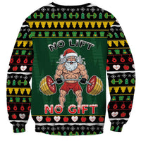 Xmas Gymer Christmas Sweatshirt No Lift No Gift - Wonder Print Shop