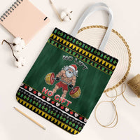 Xmas Gymer Christmas Tote Bag No Lift No Gift - Wonder Print Shop