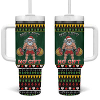 Xmas Gymer Christmas Tumbler With Handle No Lift No Gift - Wonder Print Shop