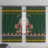 Xmas Gymer Christmas Window Curtain No Lift No Gift - Wonder Print Shop