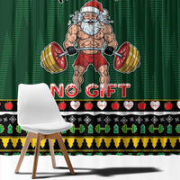 Xmas Gymer Christmas Window Curtain No Lift No Gift - Wonder Print Shop