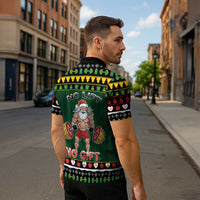Xmas Gymer Christmas Zipper Polo Shirt No Lift No Gift - Wonder Print Shop