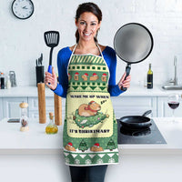 Capybara Christmas Apron Wake Me Up When It's Christmas - Wonder Print Shop