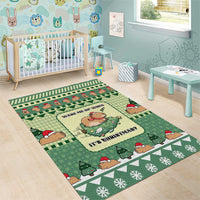 Capybara Christmas Area Rug Wake Me Up When It's Christmas - Wonder Print Shop