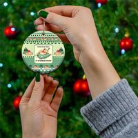 Capybara Christmas Ceramic Ornament Wake Me Up When It's Christmas - Wonder Print Shop