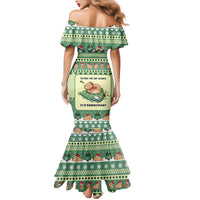 Capybara Christmas Family Matching Mermaid Dress and Hawaiian Shirt Wake Me Up When It's Christmas - Wonder Print Shop