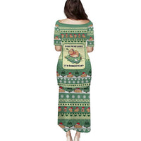 Capybara Christmas Family Matching Puletasi and Hawaiian Shirt Wake Me Up When It's Christmas - Wonder Print Shop