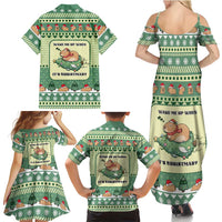 Capybara Christmas Family Matching Summer Maxi Dress and Hawaiian Shirt Wake Me Up When It's Christmas - Wonder Print Shop