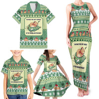 Capybara Christmas Family Matching Tank Maxi Dress and Hawaiian Shirt Wake Me Up When It's Christmas - Wonder Print Shop