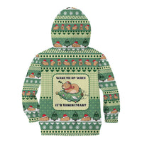 Capybara Christmas Kid Hoodie Wake Me Up When It's Christmas - Wonder Print Shop