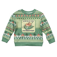 Capybara Christmas Kid Ugly Christmas Sweater Wake Me Up When It's Christmas - Wonder Print Shop