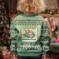 Capybara Christmas Kid Ugly Christmas Sweater Wake Me Up When It's Christmas - Wonder Print Shop