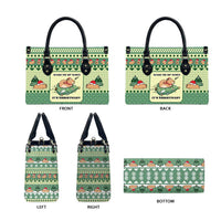 Capybara Christmas Leather Bag Wake Me Up When It's Christmas - Wonder Print Shop