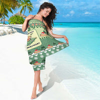 Capybara Christmas Sarong Wake Me Up When It's Christmas - Wonder Print Shop