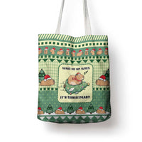Capybara Christmas Tote Bag Wake Me Up When It's Christmas - Wonder Print Shop