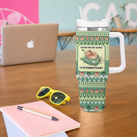 Capybara Christmas Tumbler With Handle Wake Me Up When It's Christmas - Wonder Print Shop
